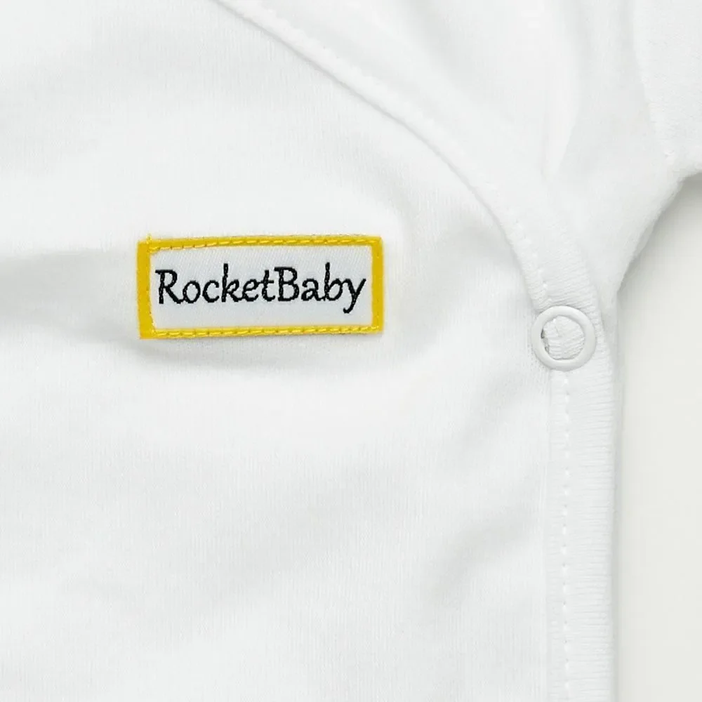 ROCKETBABY Bodysuit Kimono Long Sleeve White